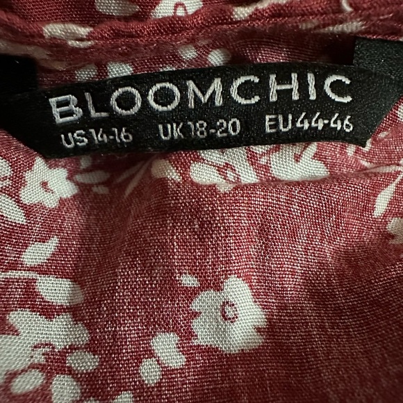 BloomChic Red and White Tiered Maxi Sundress - Picture 6 of 6